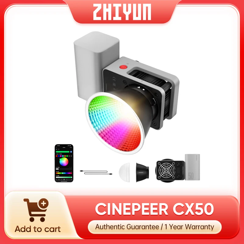 Photography Lighting Kit Portable - 지윤 CINEPEER CX50 RGB 비디오 조명