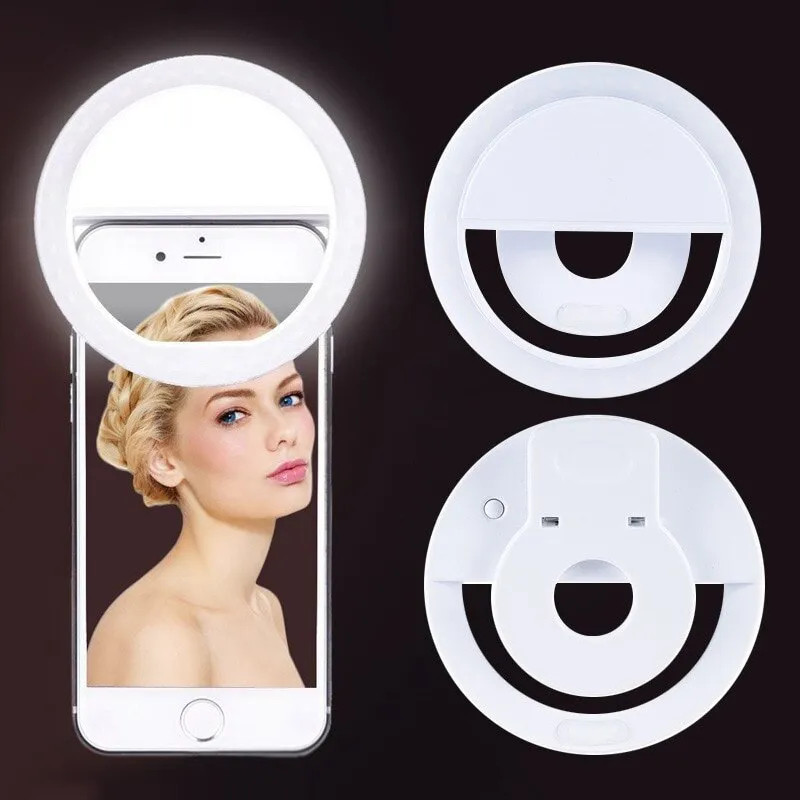 Photography Lighting Description - USB 충전식 LED 셀카 링 라이트,