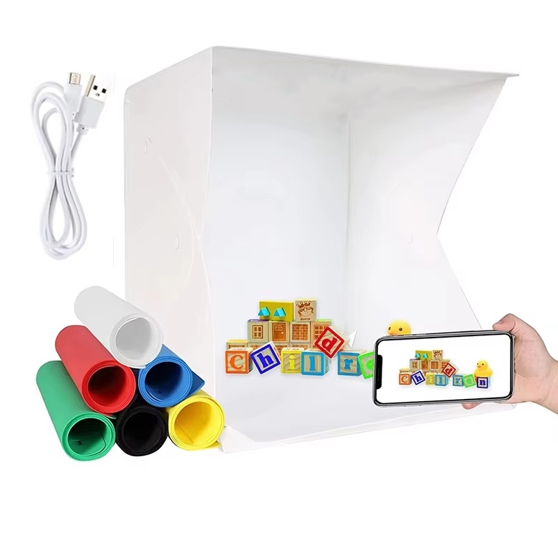 Photography Lighting Kit Portable - 접이식 라이트박스 휴대용 사진 LED 사진