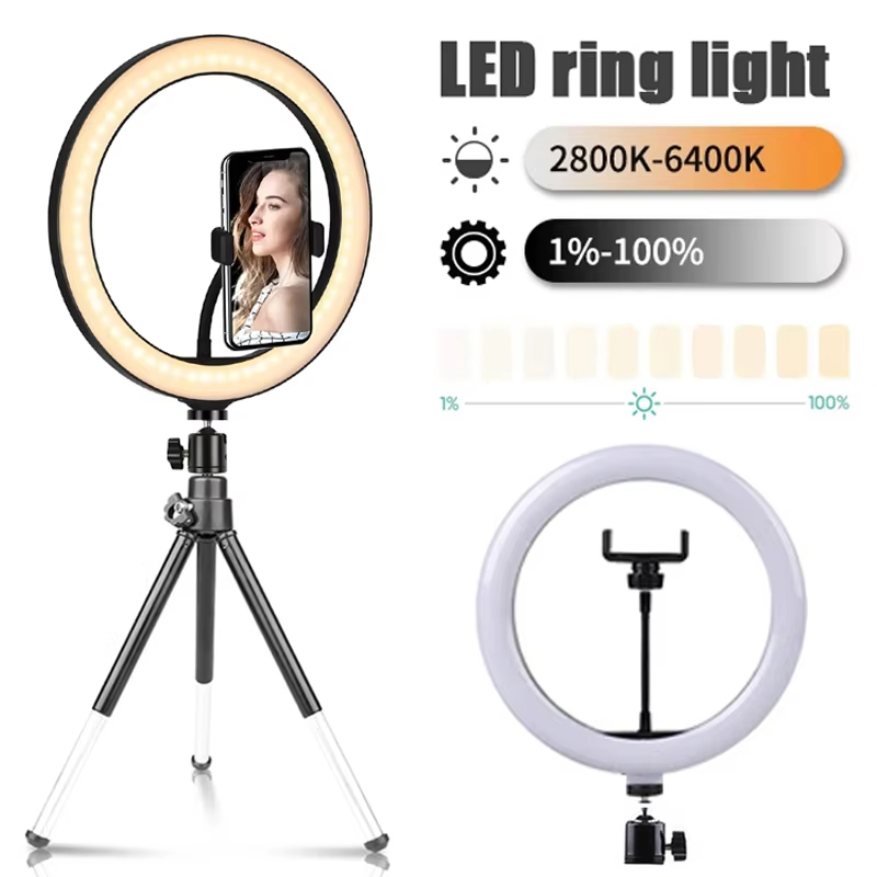 Photography Lighting Description - 10인치 셀카 링 라이트 사진 촬영