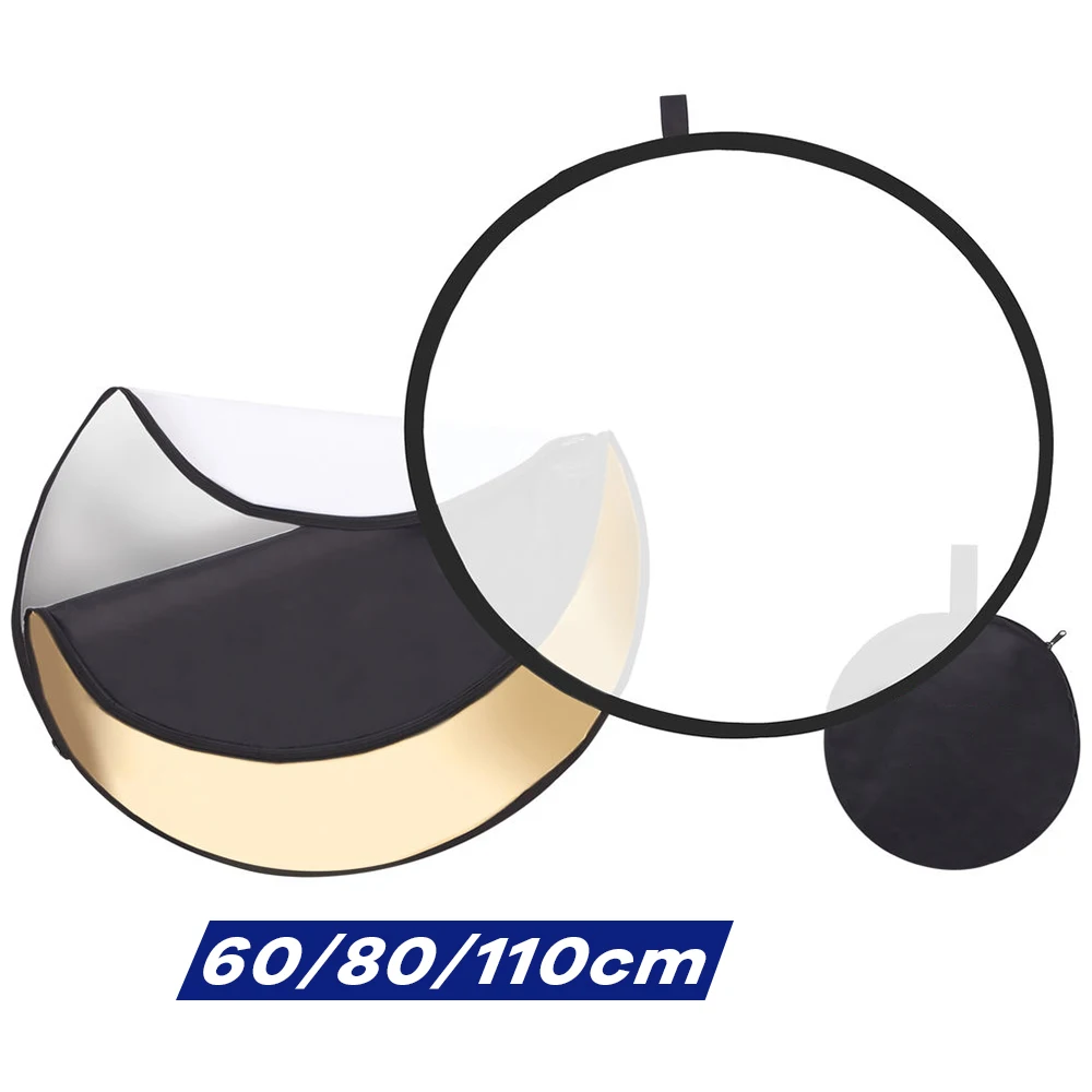 Photography Lighting Meter - 60/80/110cm 5-in-1 접이식 원형 반사판 디스크