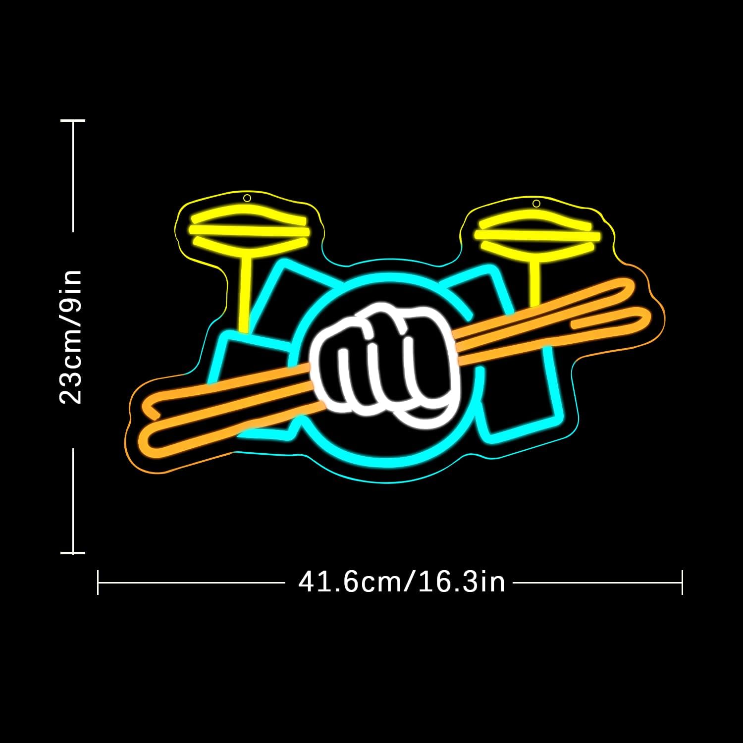 드럼 세트 네온사인 USB 전원 악기 LED 네온 조명 - Photography Lighting Meter 리뷰 및 가격