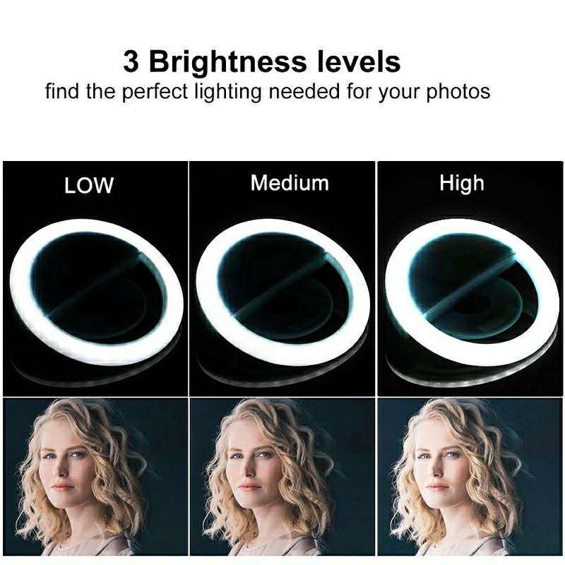 LED 셀카 링 라이트, USB 충전 필 라이트, 셀카 - Photography Lighting Description 리뷰 및 가격