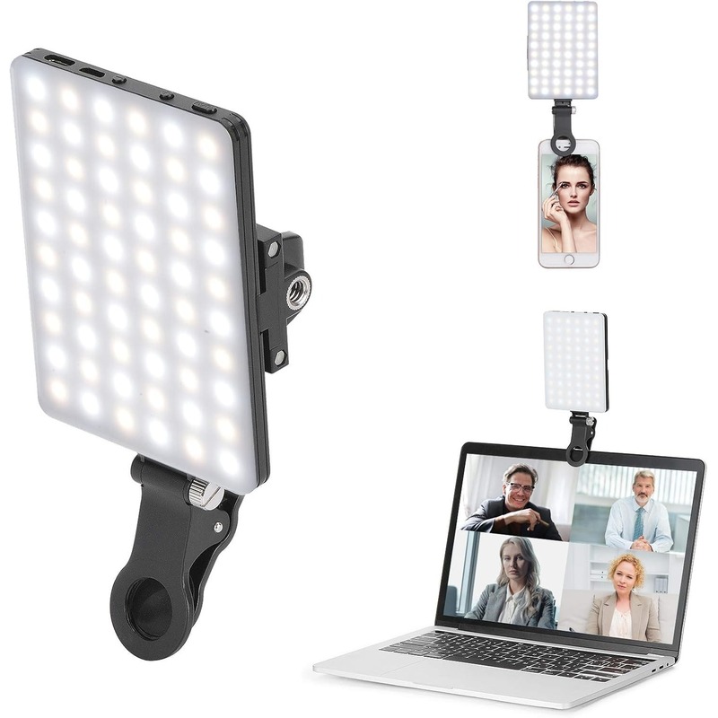 LED 휴대용 클립형 셀카 조명; 화상 회의 조명, 3 - Photography Lighting Description 리뷰 및 가격