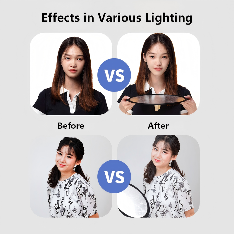 2-in-1 양면 금은 반사판 휴대용 접이식 조명 패널 - Photography Lighting Kit Portable 리뷰 및 가격