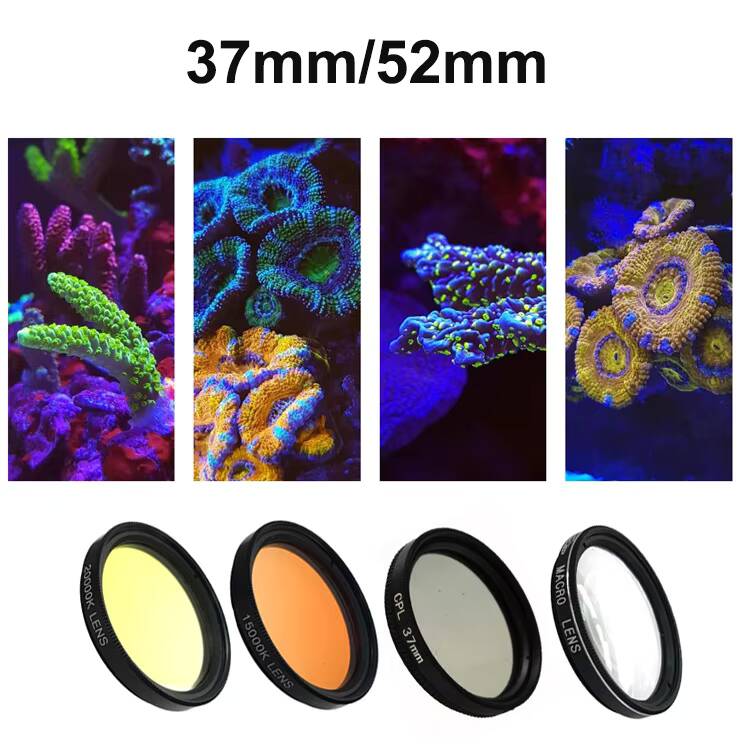 37mm 52mm 6 In1/4in1/블루라이트용, 물 - Photography Mobile Lighting 리뷰 및 가격