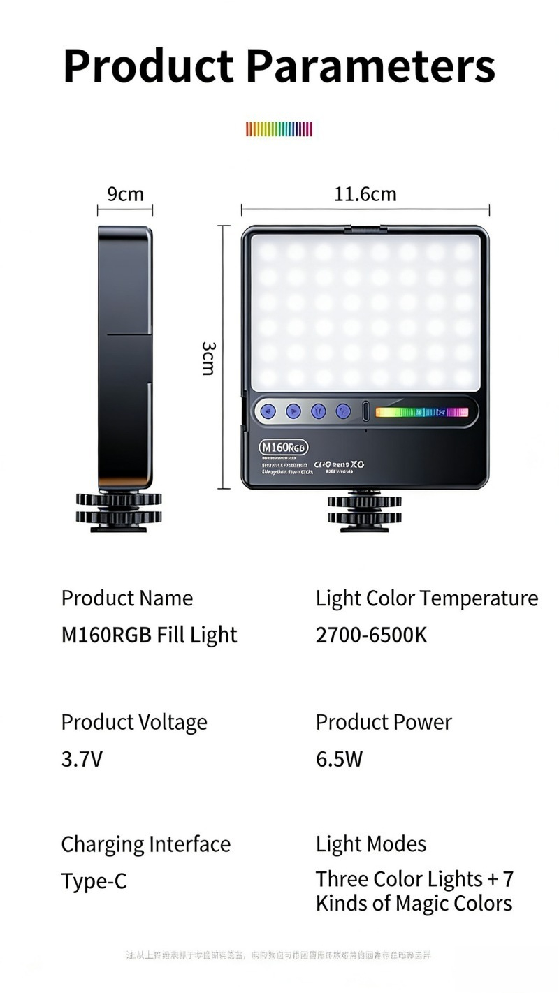 휴대용 사진 촬영 포켓 조명 풀컬러 LED 휴대폰 셀카 - Photography Mobile Lighting 리뷰 및 가격