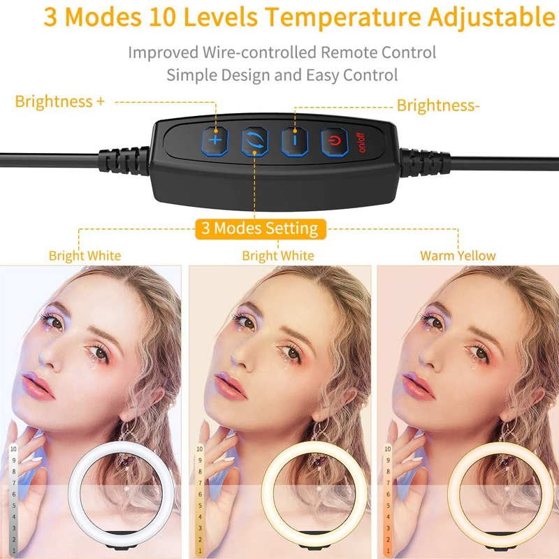 비디오 라이트 16/26/33cm 셀카 링 LED 라이 - Photography Lighting Description 리뷰 및 가격