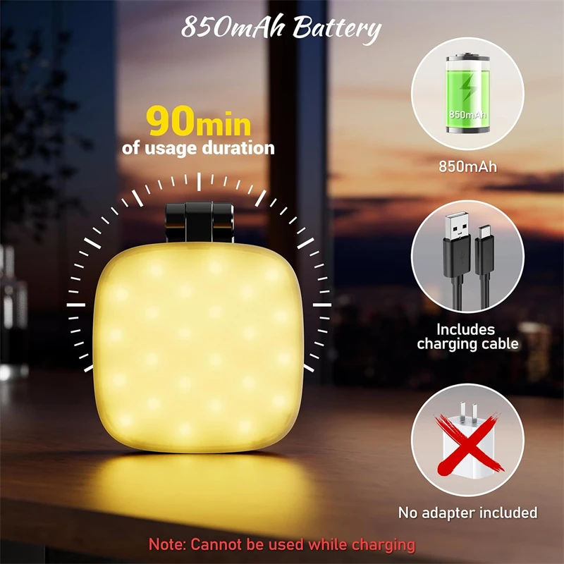 2 in 1 접이식 마그네틱 휴대폰 셀카 라이트 (Ma - Photography Lighting Brands 리뷰 및 가격