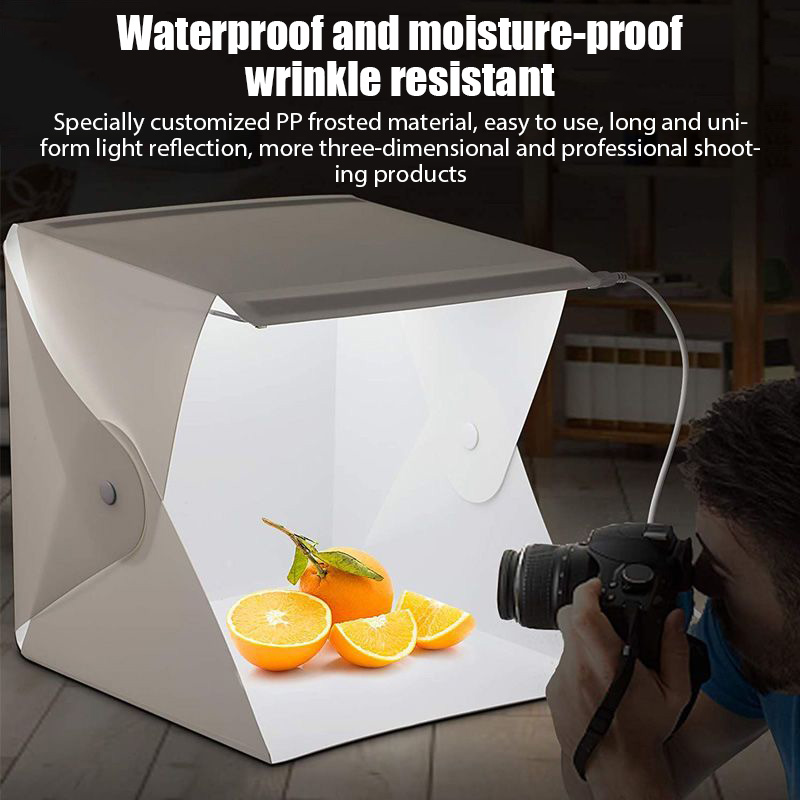 20cm 휴대용 포토박스 사진 촬영 접이식 LED 조명 - Photography Lighting Description 리뷰 및 가격