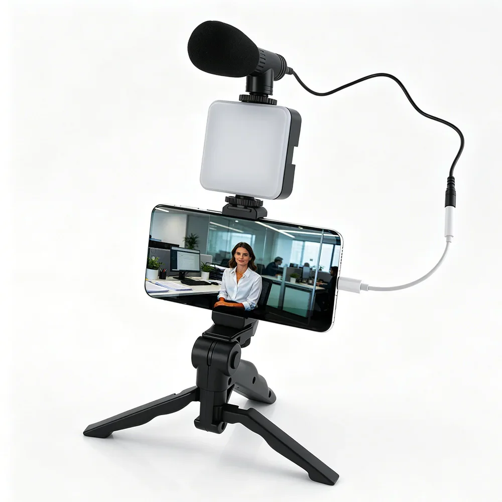 스마트폰 브이로그 키트 LED 비디오 조명 카메라 충전 - Photography Lighting Kit Portable 리뷰 및 가격