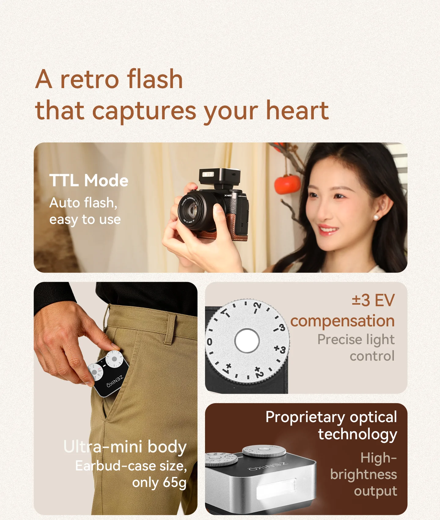ZENIKO ZT12 컴팩트 레트로 TTL 스피드라이트 - Photography Lighting Brands 리뷰 및 가격