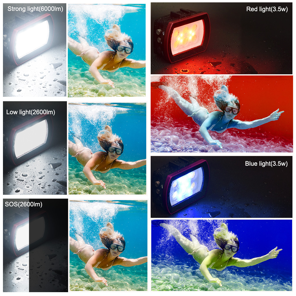 Seafrogs-알루미늄 LED 다이빙 조명 7000- - Photography Lighting Brands 리뷰 및 가격
