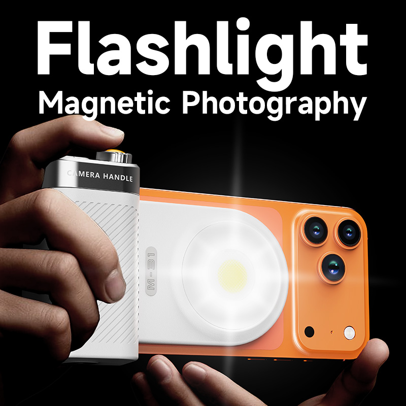 휴대폰용 자석 부착식 사진 촬영용 플래시 라이트 핸들, - Photography Lighting Brands 리뷰 및 가격