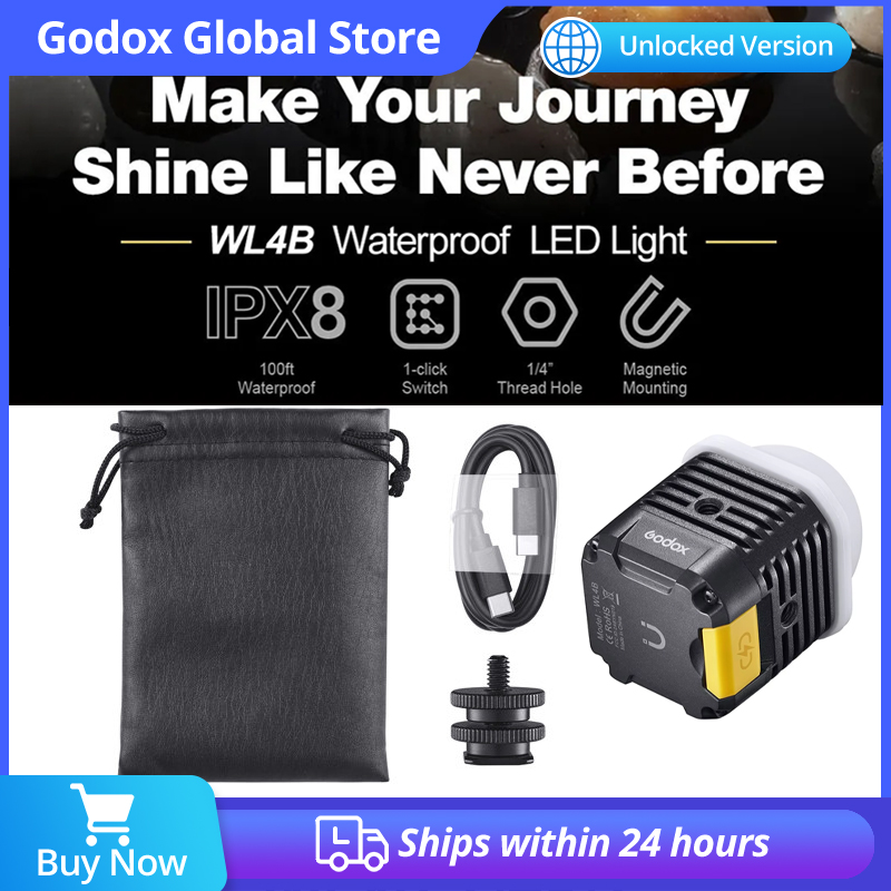 Godox WL4B 5600K 방수 LED 조명 (모바 - Photography Mobile Lighting 리뷰 및 가격