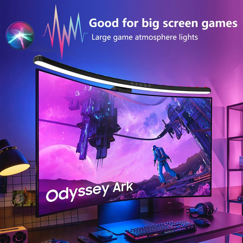 컴퓨터 모니터 라이트 바 RGB 음악 리듬 스크린 행잉 - Photography Lighting Game 리뷰 및 가격