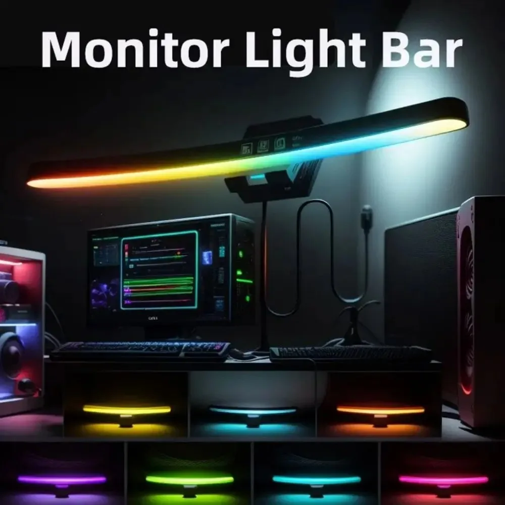 컴퓨터 모니터 라이트 바 RGB 음악 리듬 스크린 행잉 - Photography Lighting Game 리뷰 및 가격